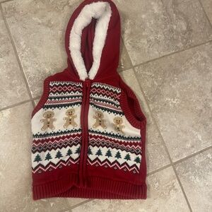 Gymboree Festive Red Hooded Vest for Kids